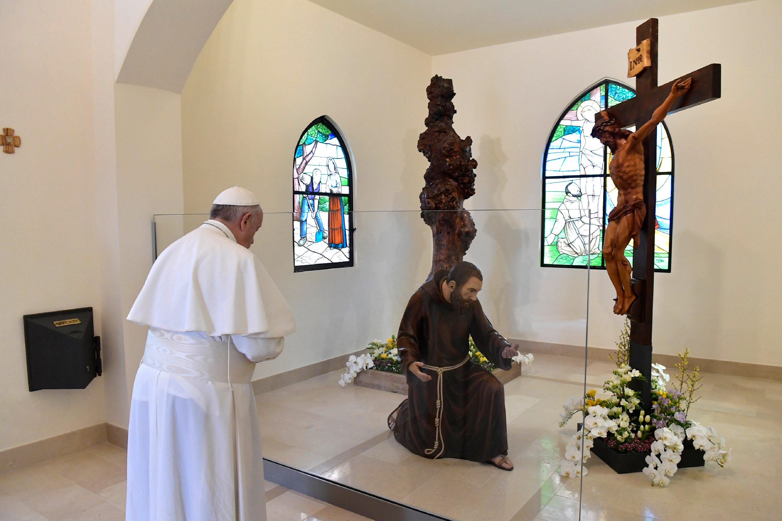 Visite à Pietrelcina, l'orme des stigmates © Vatican Media