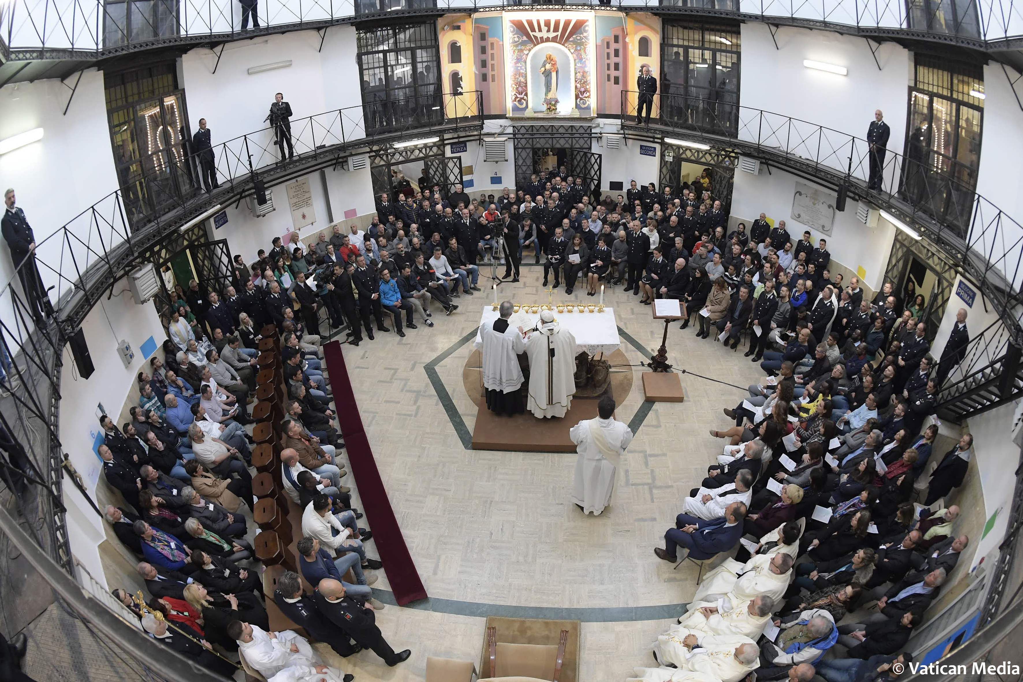 Messe in Cena Domini 2018 à Regina Coeli © Vatican Media