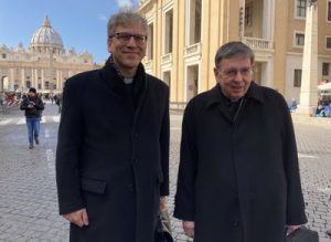 Le card. Koch (à droite) et le pasteur Tveit @ COE