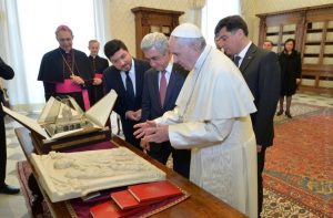 Le président Serge Sarkissian au Vatican @ President of Armenia
