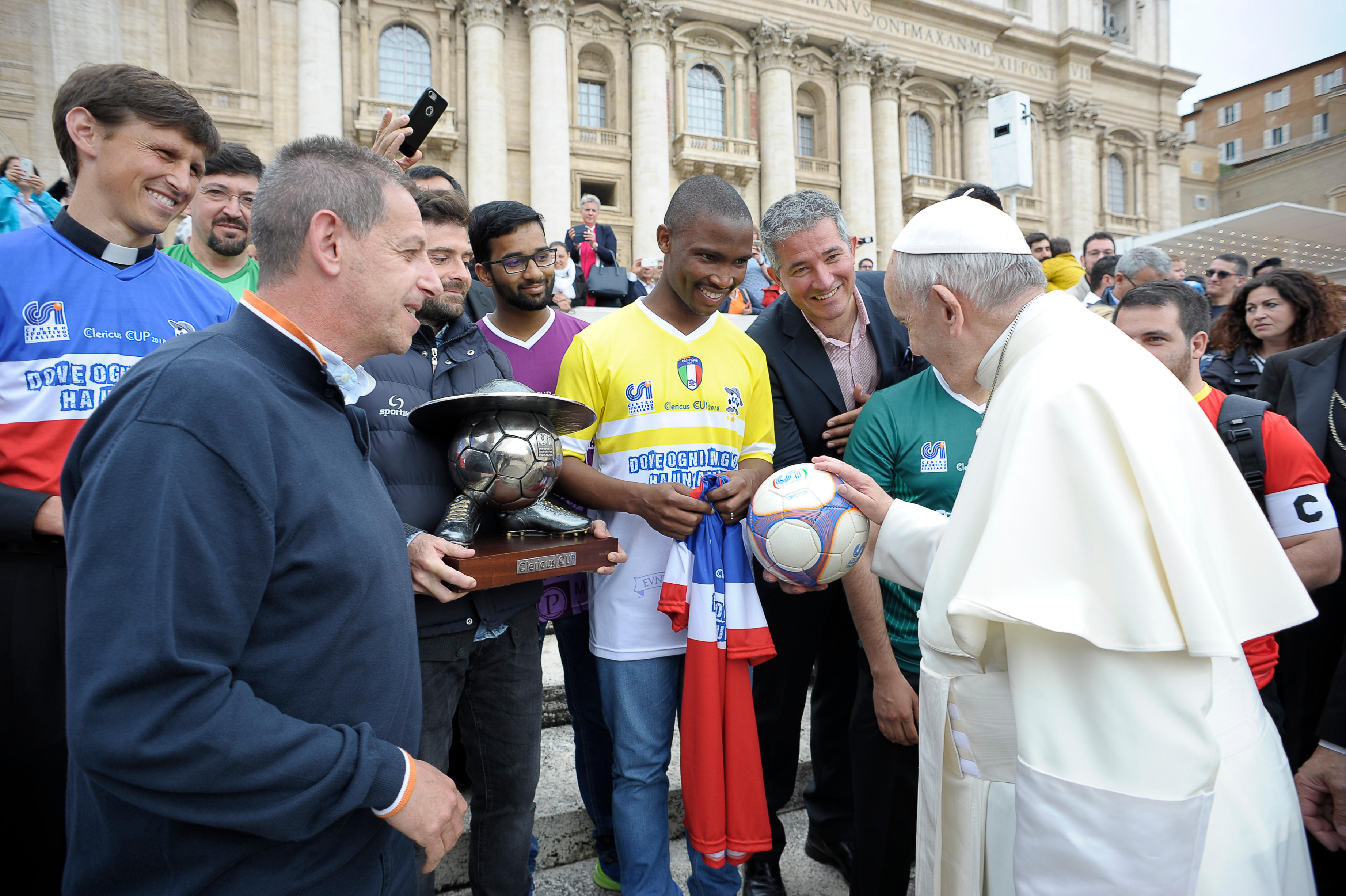 Joueurs de football de la Clericus Cup © Vatican News