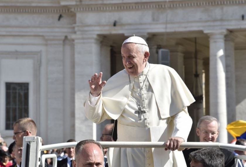 Le pape rit, audience générale du 16 mai 2018 2© Vatican Media