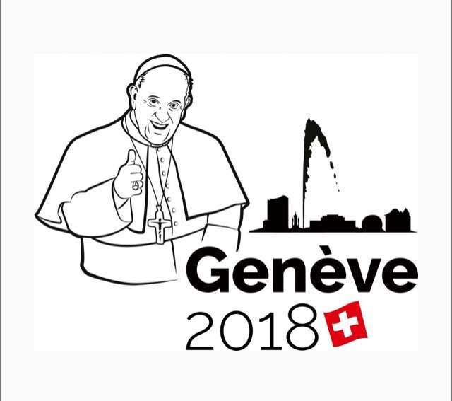 Logo de la visite du pape François à Genève @ Diocèse de Lausanne, Genève et Fribourg
