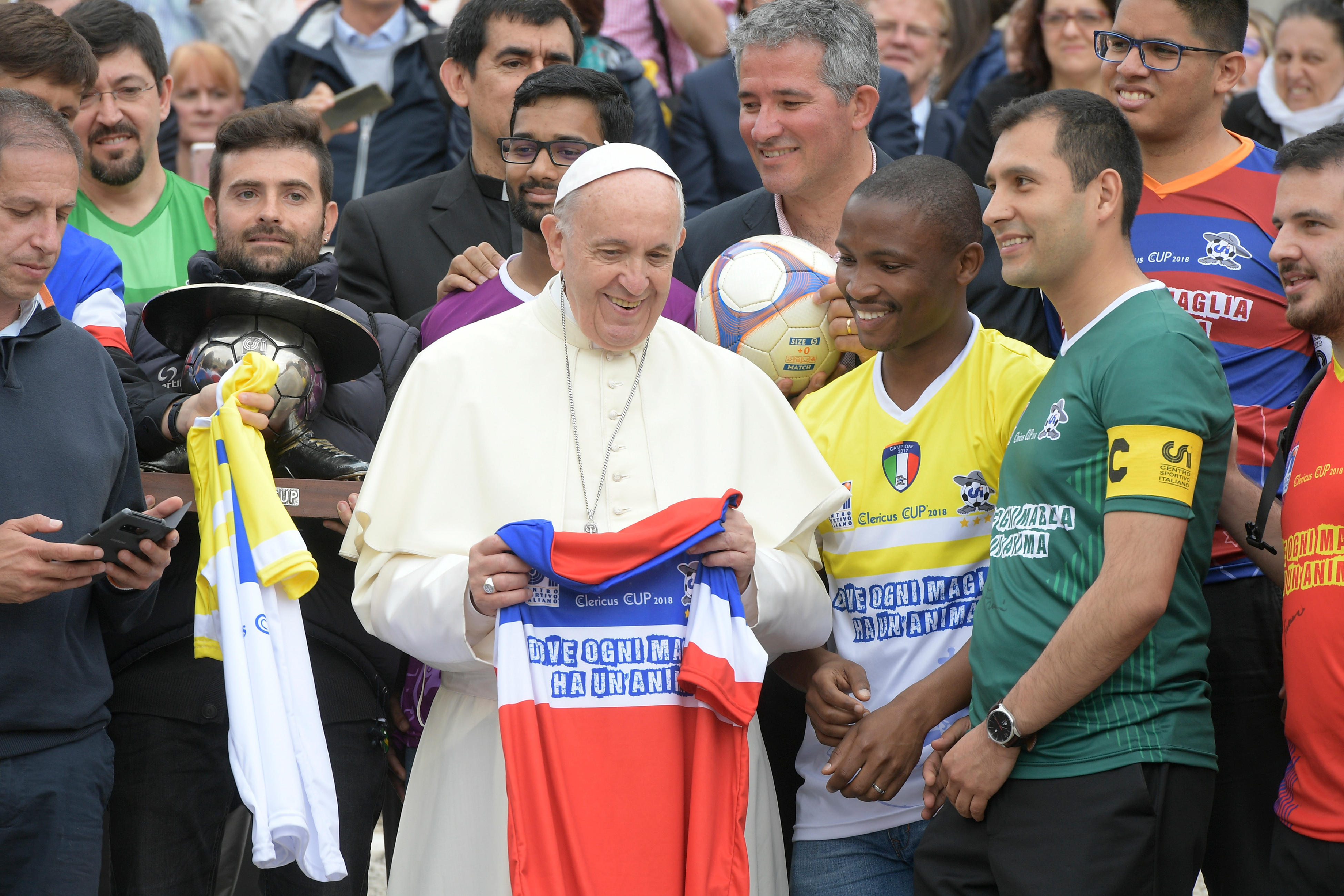 Joueurs de football de la Clericus Cup © Vatican News