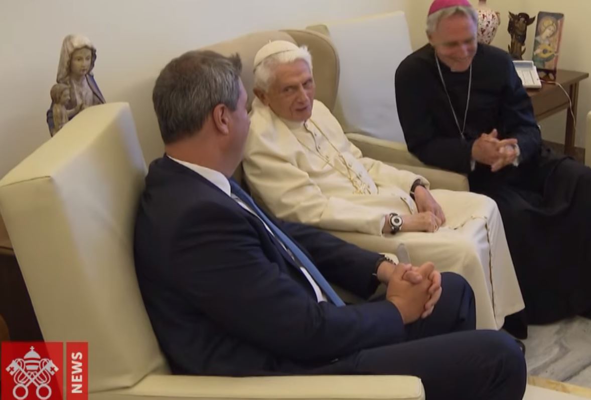 Benoît XVI et Markus Söder, Bavière © Vatican News