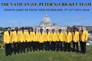 Equipe de cricket du Vatican 2018 @VaticanCricket