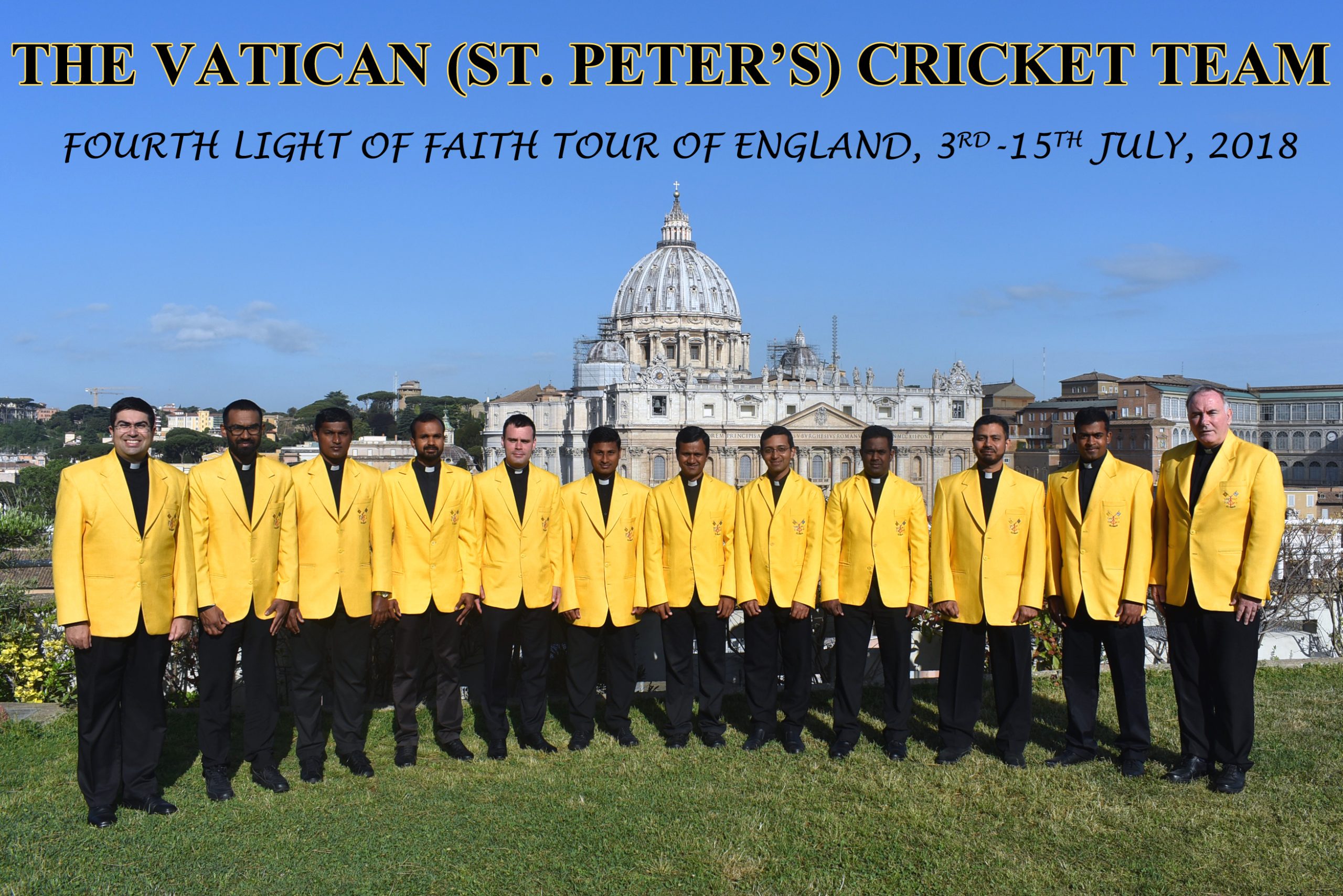 Equipe de cricket du Vatican 2018 @VaticanCricket