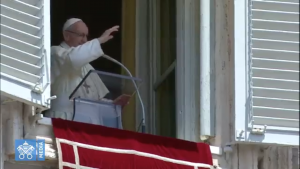 Angélus 29/7/2018, capture Vatican Media