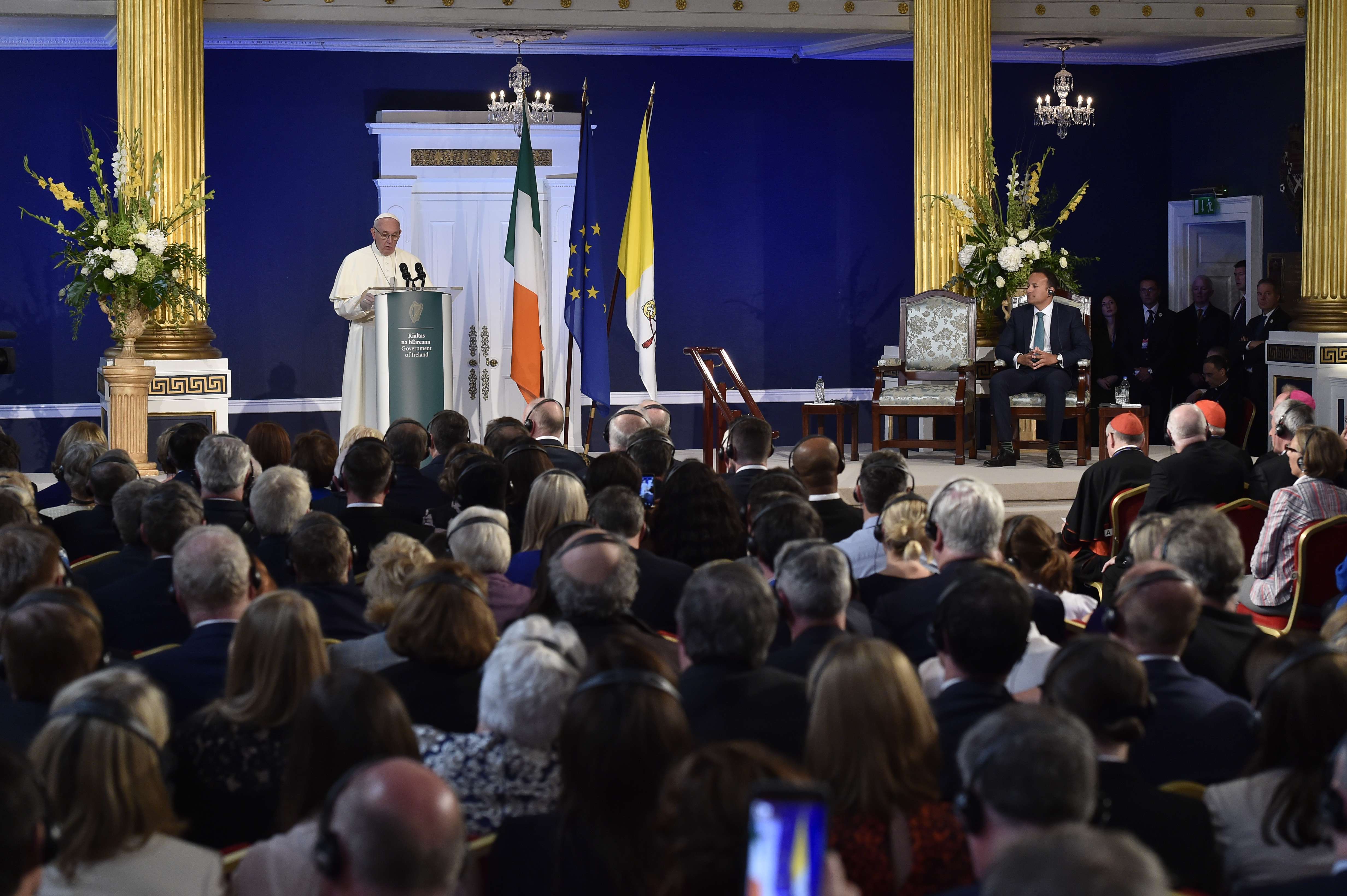 Rencontre avec les autorités d'Irlande, Dublin © Vatican Media