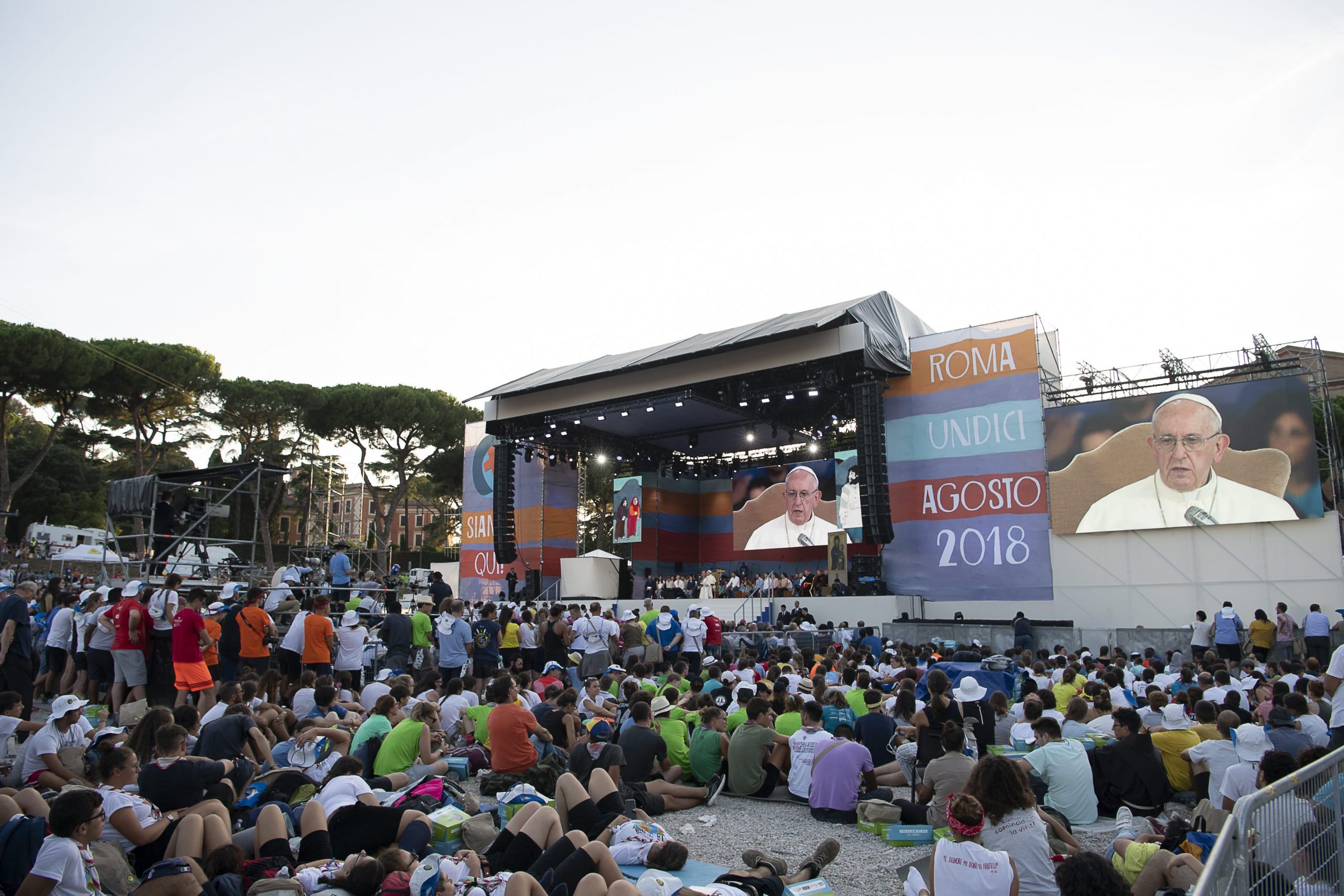 Veillée de prière avec les jeunes, Circo Massimo, 11/8/2018 © Vatican Media