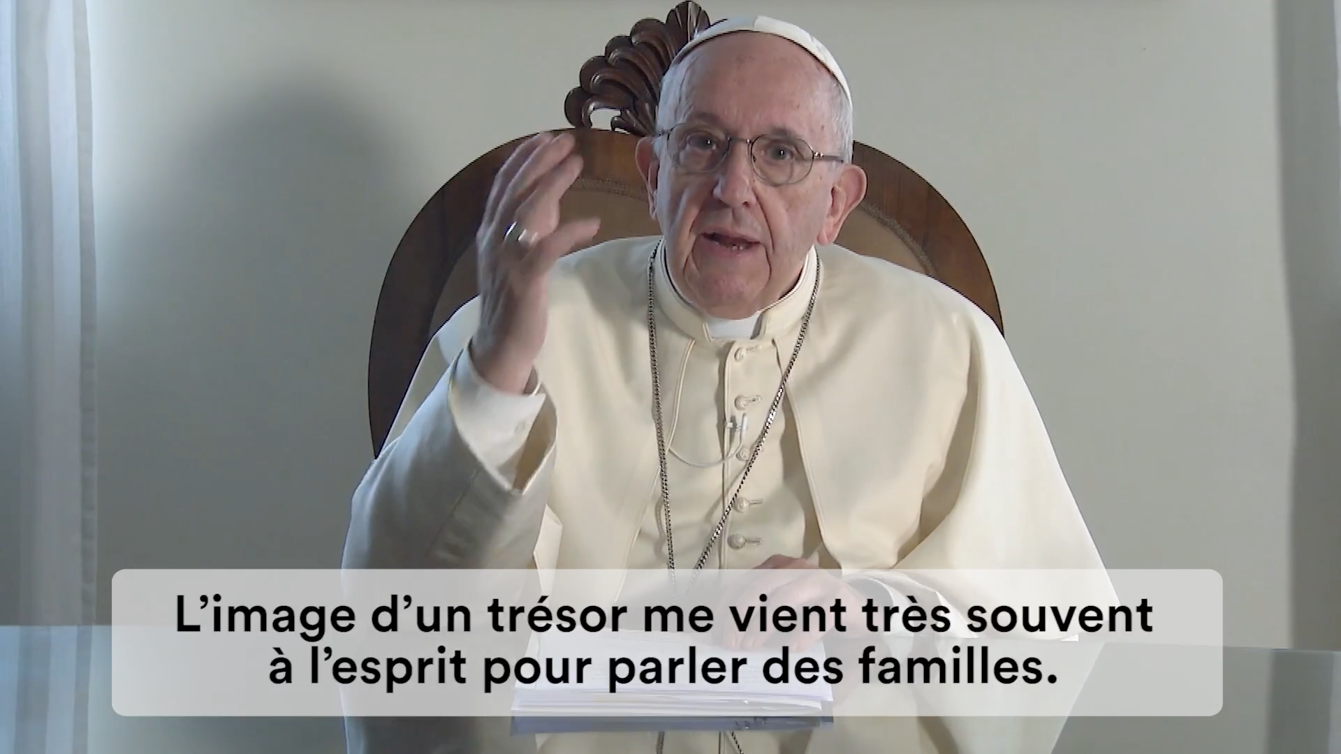Capture @ La Vidéo du Pape, août 2018