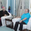 Sultan Ibrahim Iskandar et le nonce Mgr Joseph S. Marino, Facebook