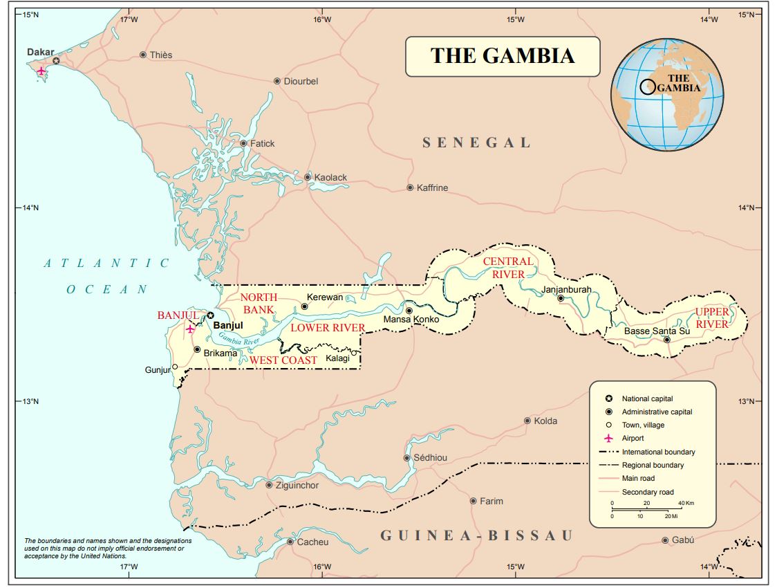 Gambie © United Nations Maps