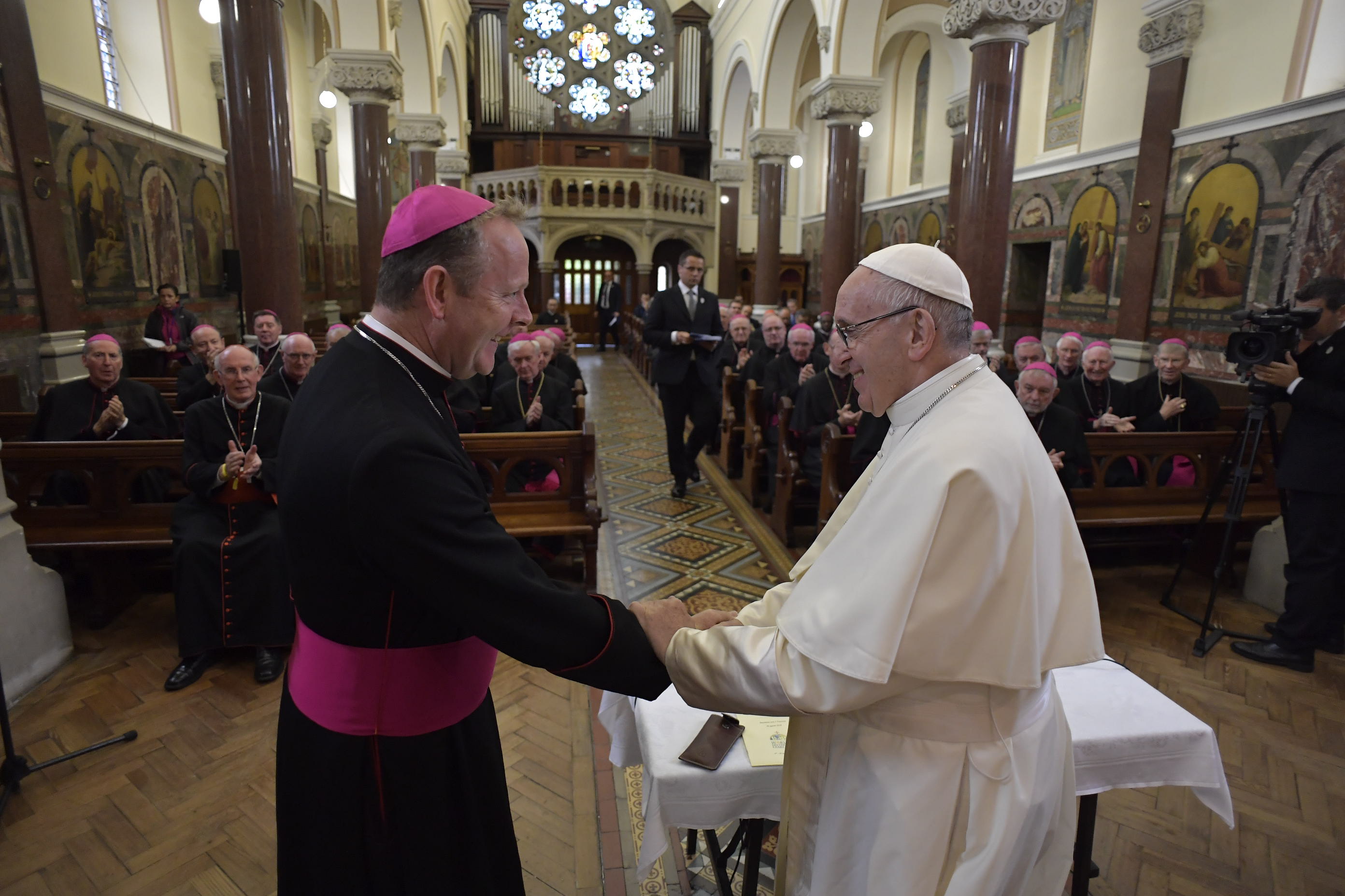 Rencontre avec les évêques Irlandais 26 août 2018 © Vatican Media