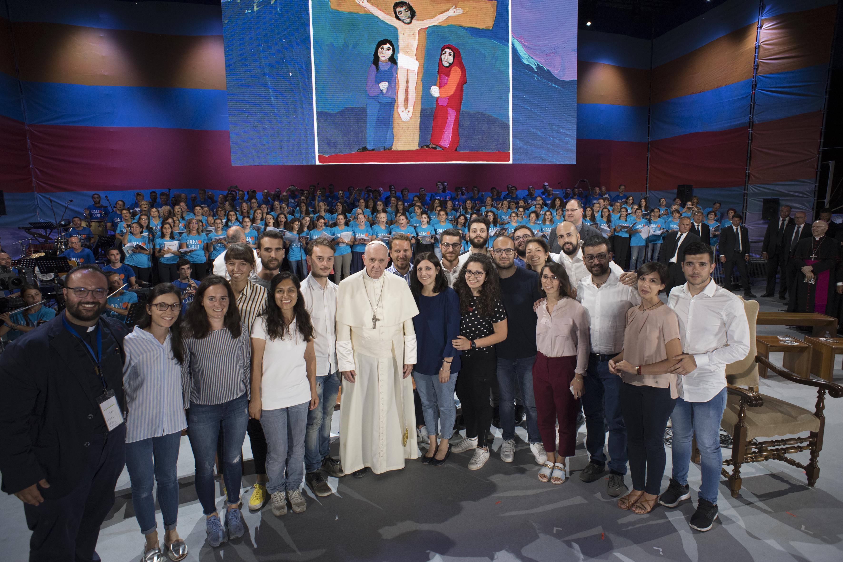 Veillée de prière avec les jeunes, Circo Massimo, 11/8/2018 © Vatican Media