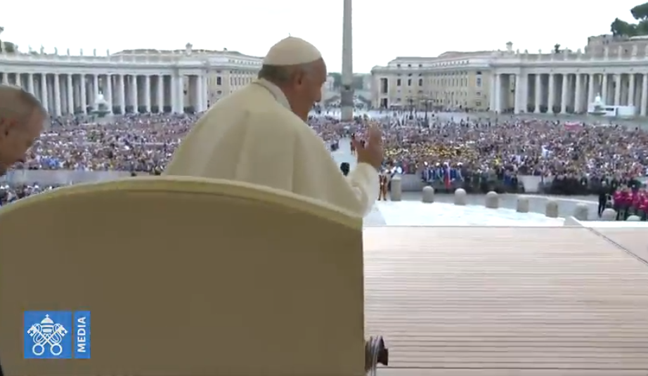 Audience générale du 19 septembre 2018, capture Vatican Media
