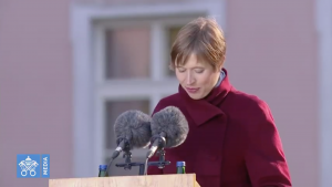 La présidente Kersti Kaljulaid @ Vatican News