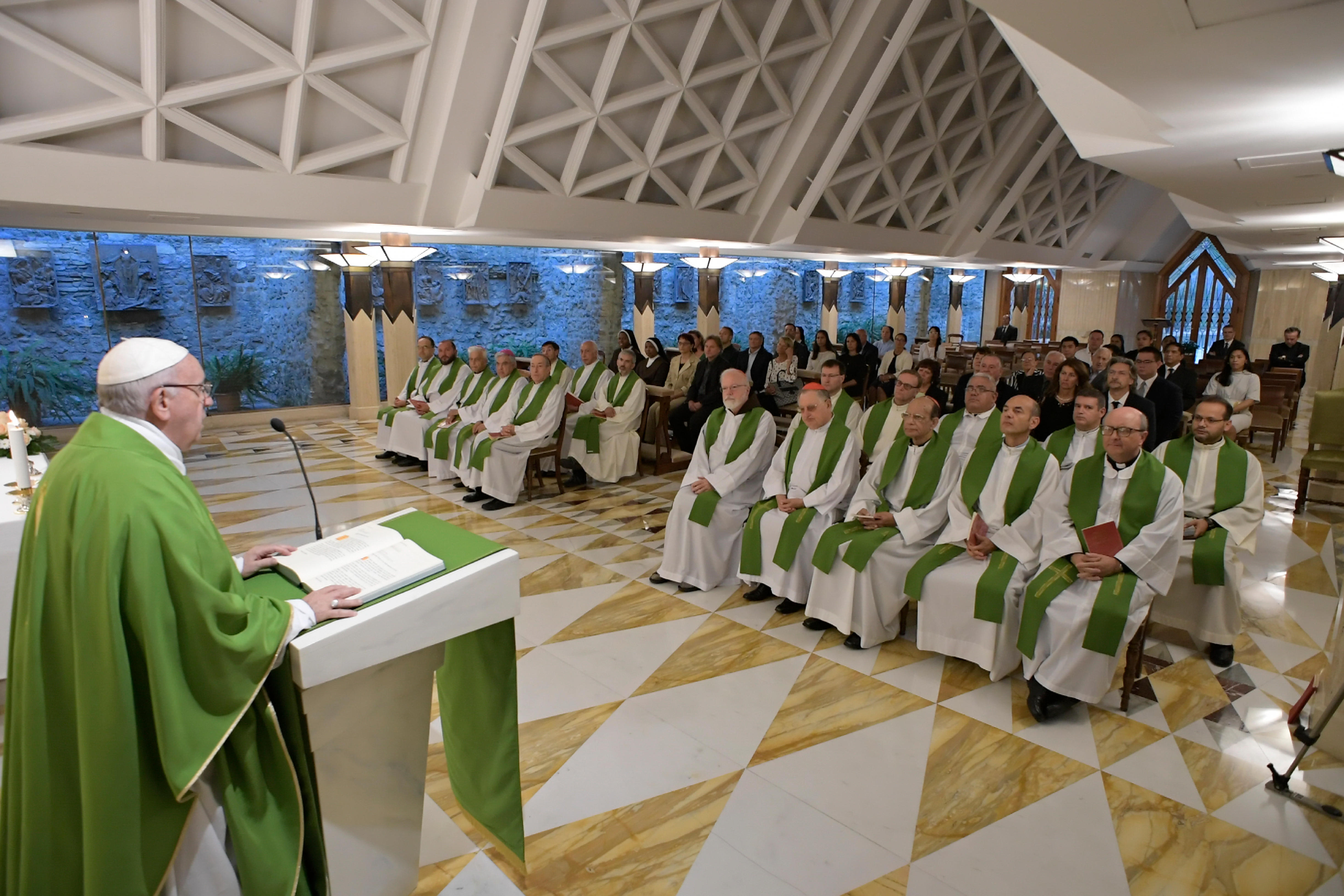 Messe à Sainte-Marthe le 11 septembre 2018 © Vatican Media