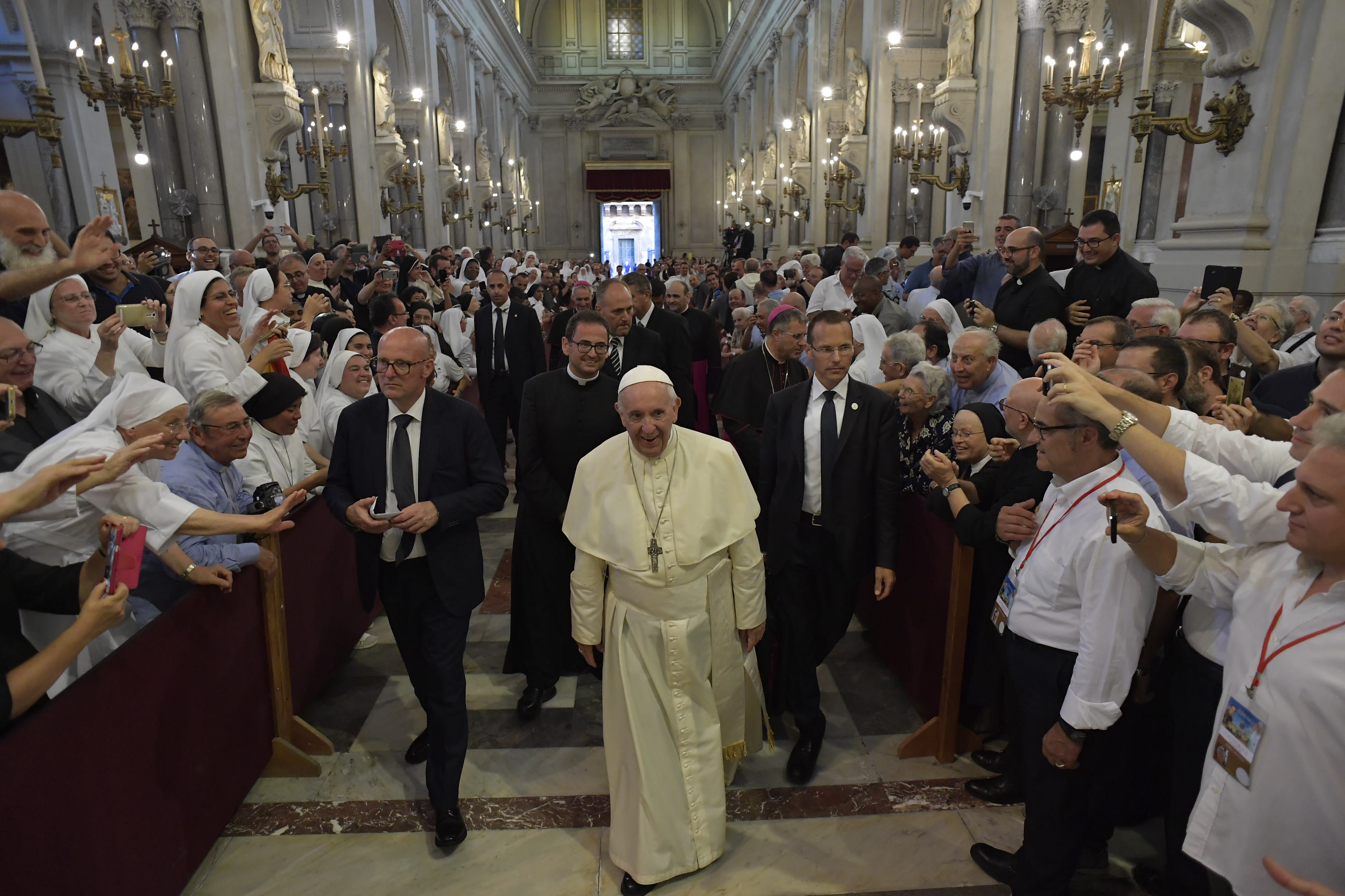 Palerme, message aux prêtres et aux consacrés, 15 sept. 2018 © Vatican Media