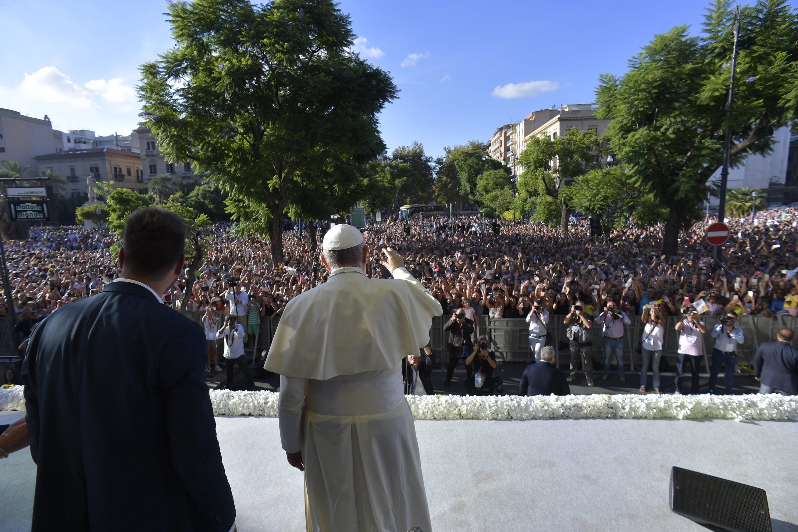 Palerme, rencontre avec les jeunes, 15 sept. 2018 © Vatican Media