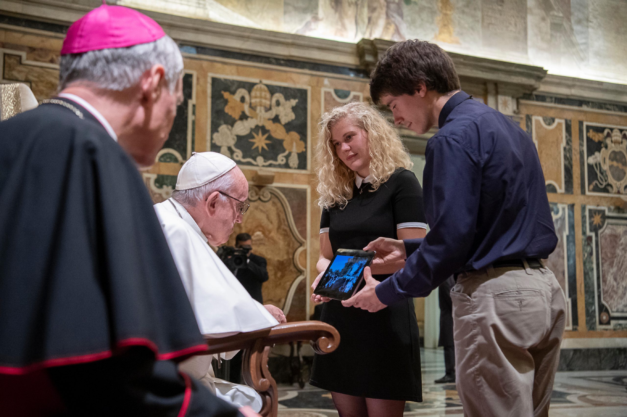 Jeunes du diocèse de Viviers © Vatican Media