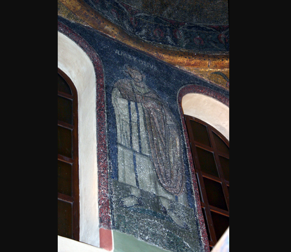 Saint Ambroise, mosaïque de la basilique qui porte son nom @ wikimedia commons