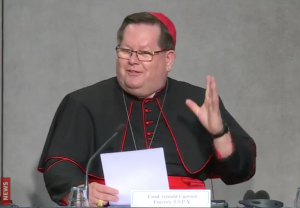 Le card. Lacroix, 9 oct. 2018 @ Vatican News