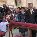 Le vice-président Chen et sa femme à la messe de canonisation @ english.president.gov.tw