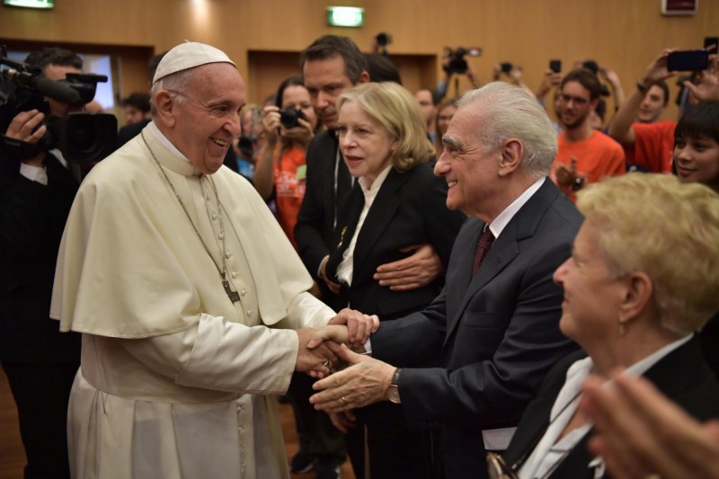Le pape et Martin Scorsese, 23 oct. 2018 © Vatican Media