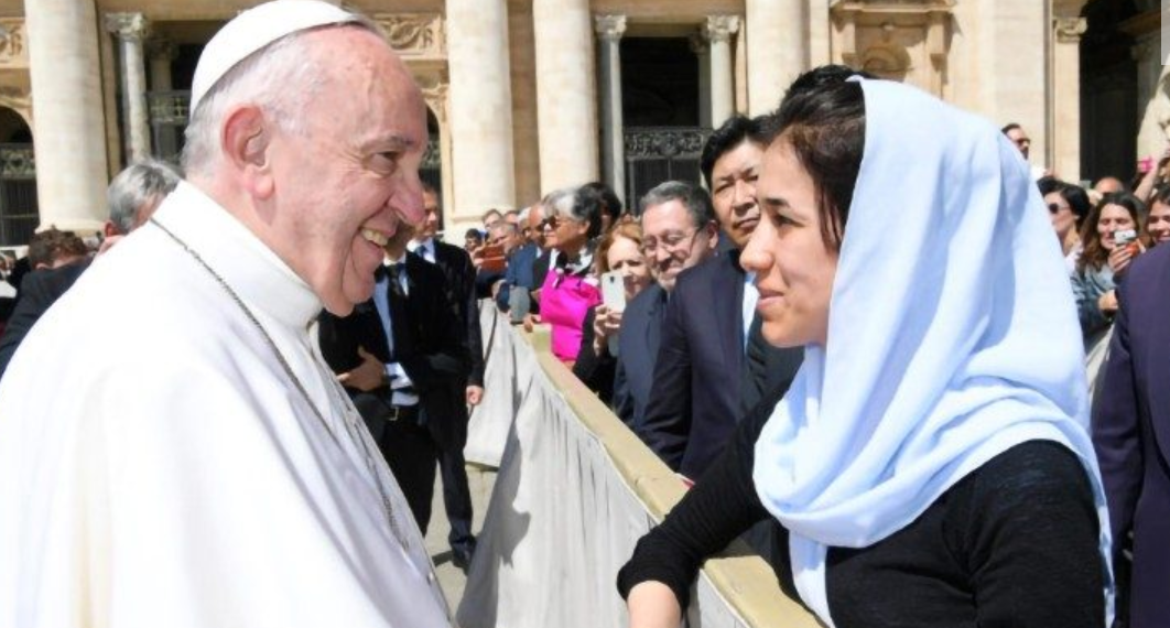 Nadia Murad, prix nobel de la paix © Vatican Media
