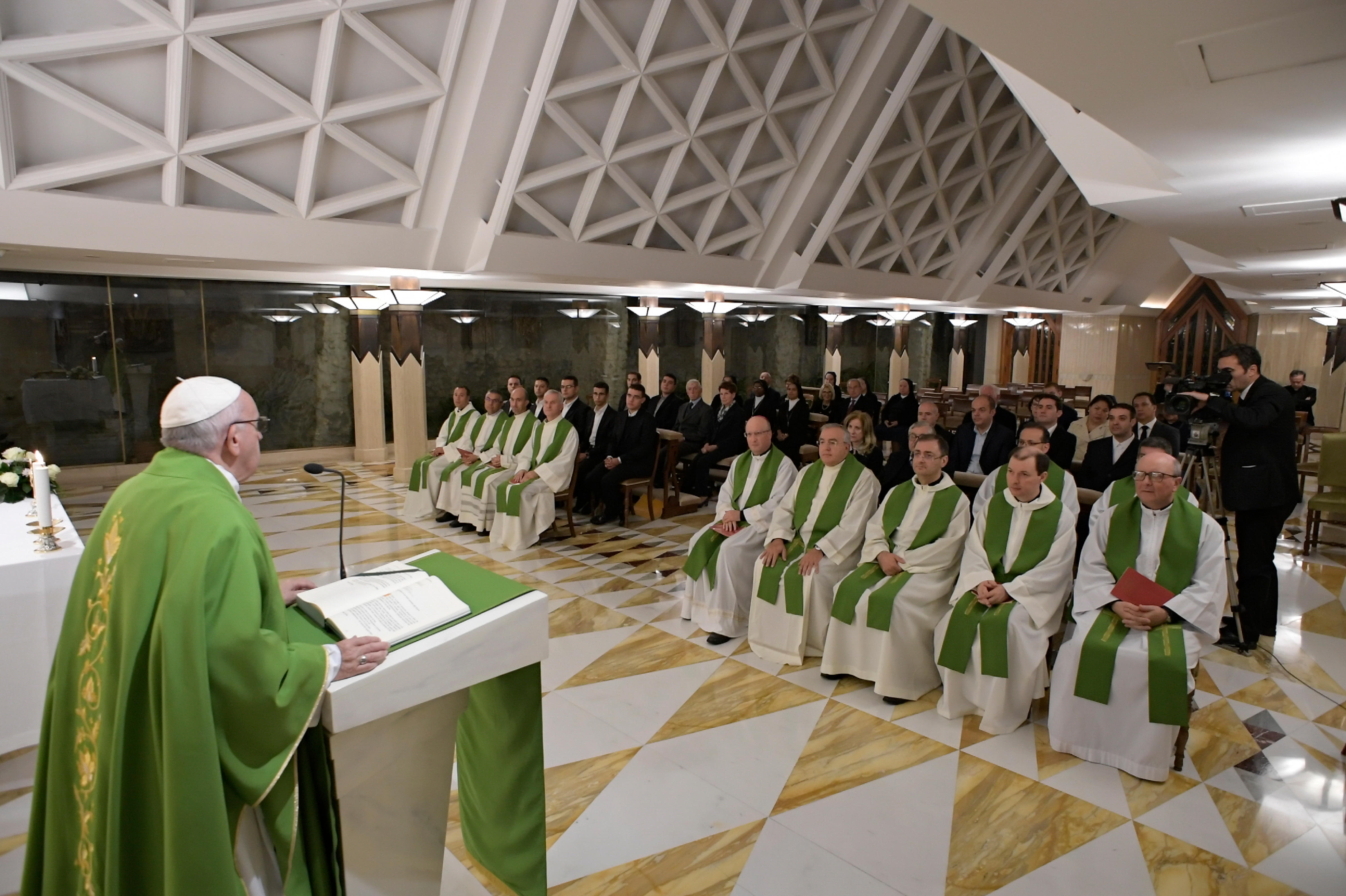 Messe du 25 oct 2018 à Ste Marthe © Vatican Media