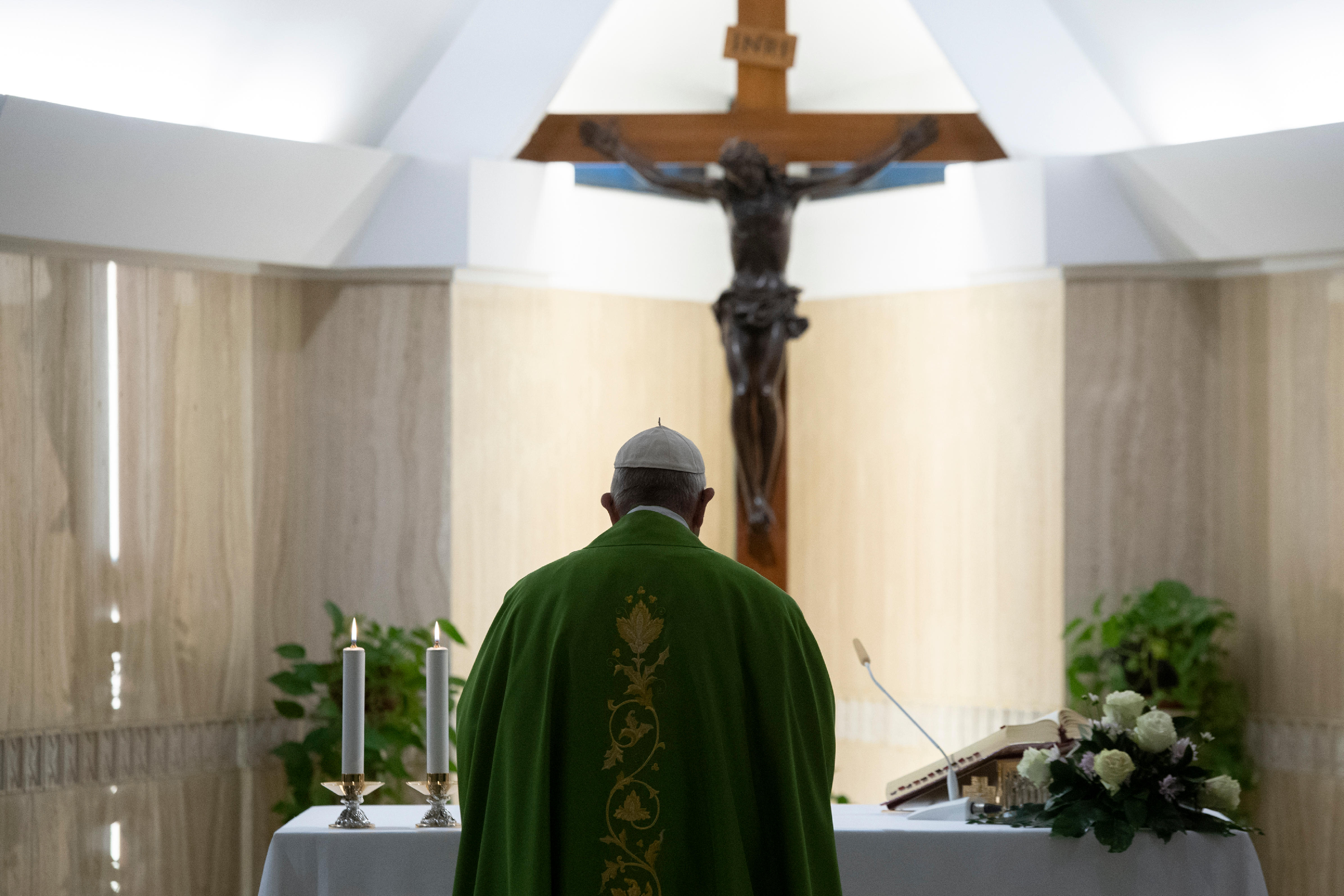 Messe du 25 oct 2018 à Ste Marthe © Vatican Media