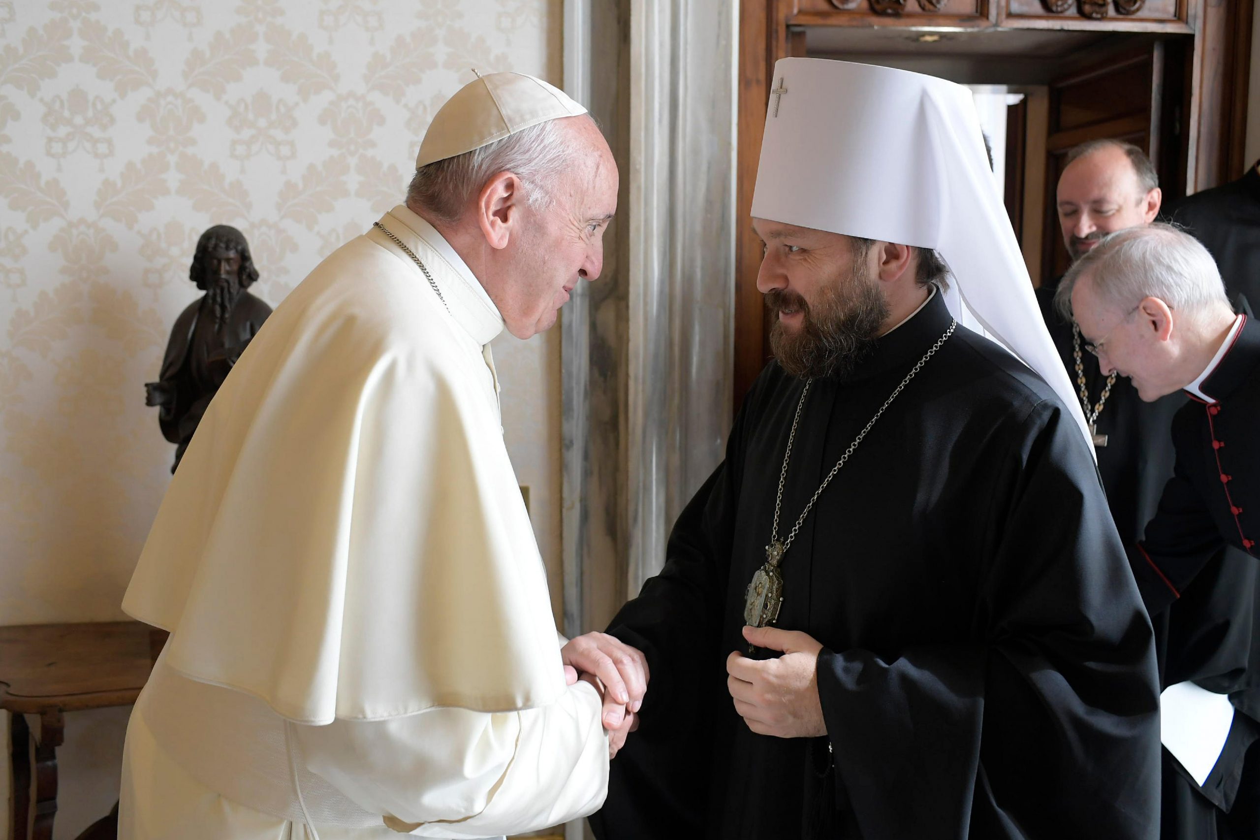 Visite du Métropolite Hilarion © Vatican Media