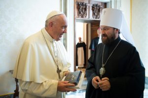 Visite du Métropolite Hilarion © Vatican Media