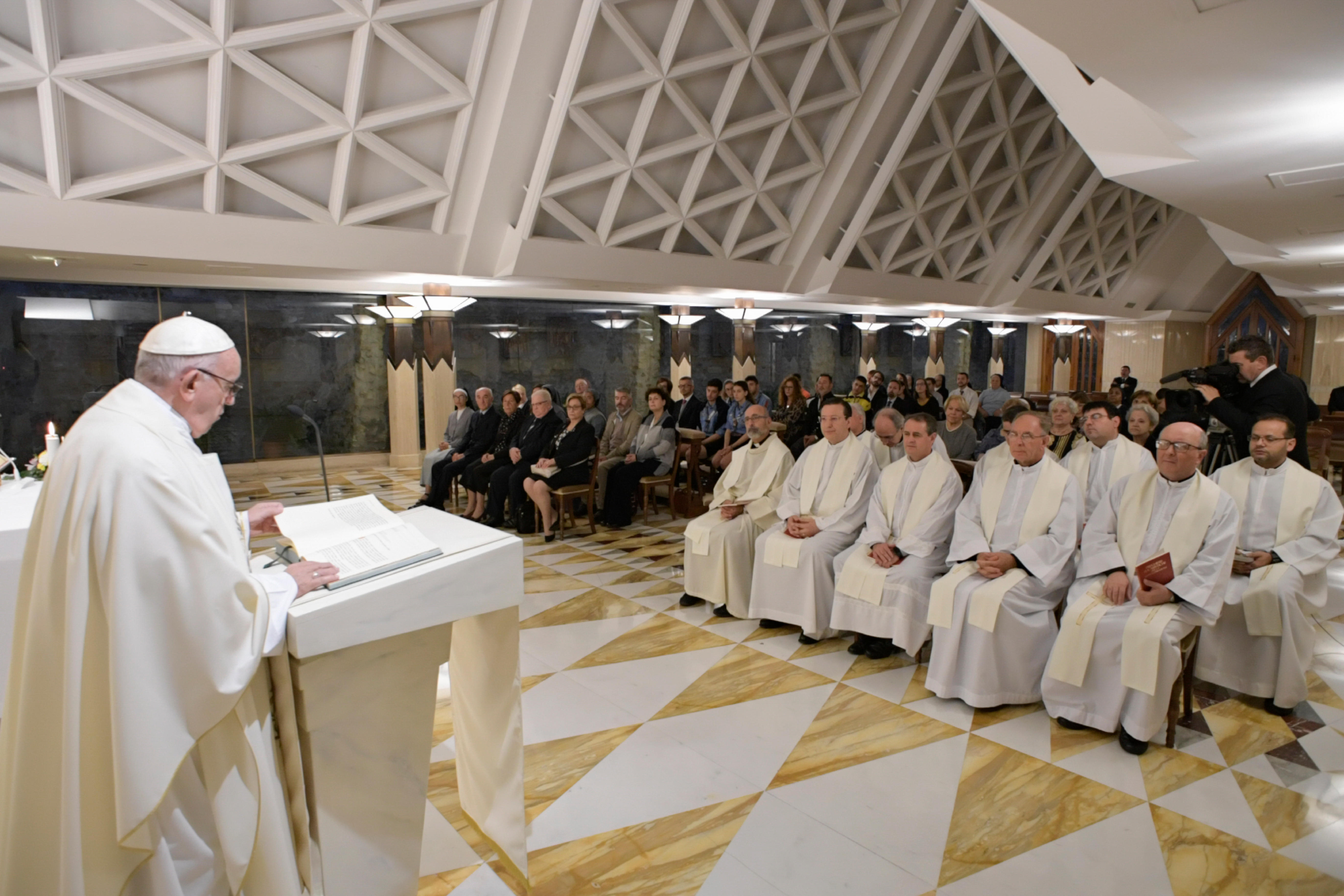 Messe du 8 oct. 2018 à Ste Marthe © Vatican Media