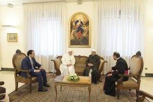 Visite du grand imam Al-Tayeb © Vatican Media