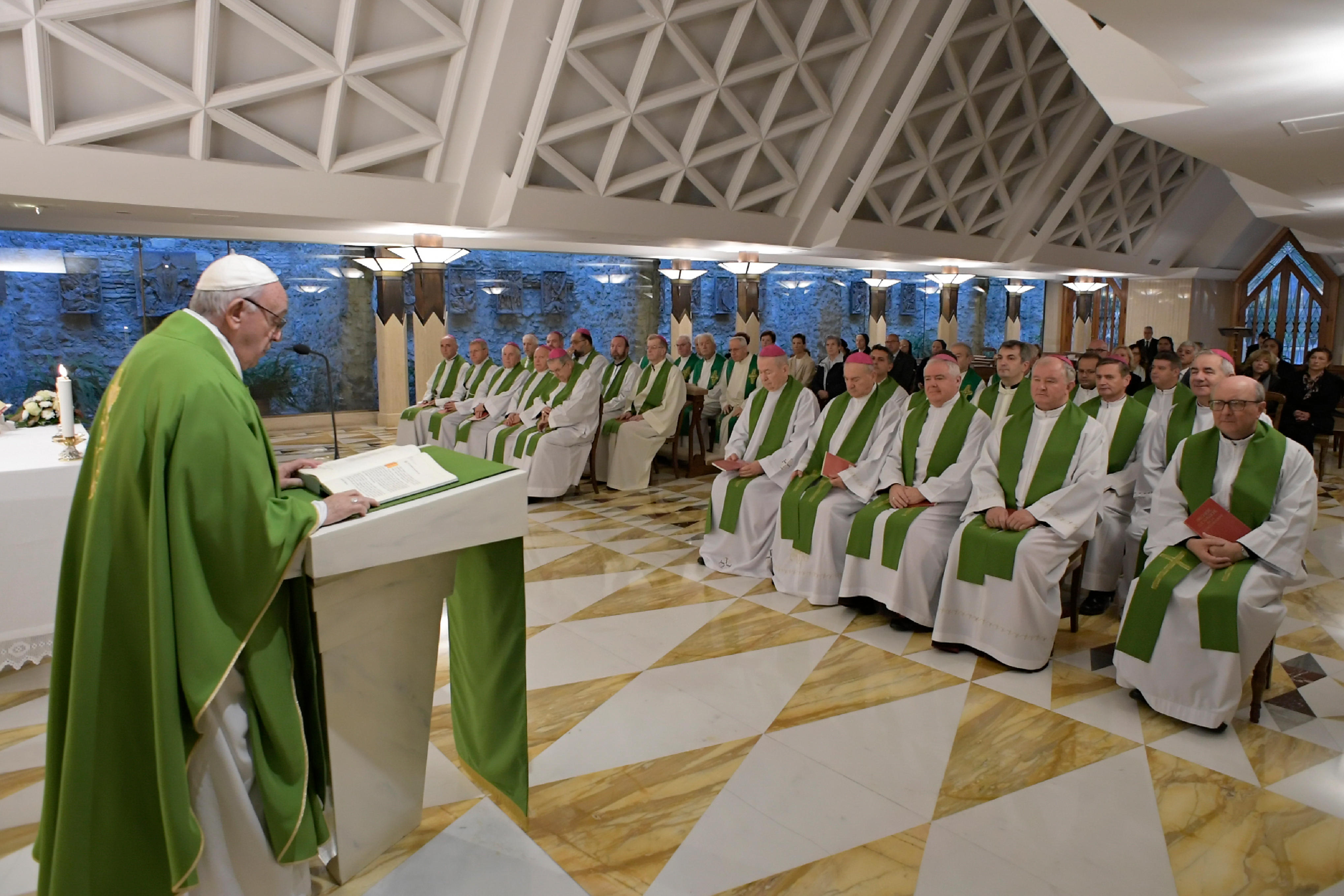Messe du 8 nov 2018 à Ste-Marthe © Vatican Media