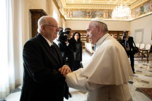 Visite du président Rivlin © Vatican Media