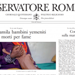 Une de l'OR sur le Yémen, 22 nov. 2018