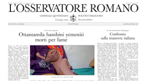 Une de l'OR sur le Yémen, 22 nov. 2018