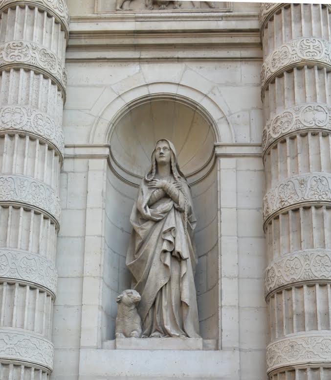 Sainte Geneviève à Saint-Etienne-du-Mont (Paris) © Marie-Christine Bertin /Diocèse de Paris
