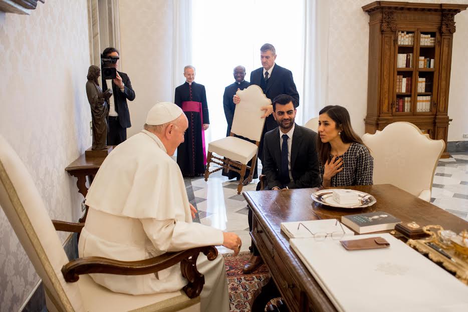 Nadia Murad, 20 déc. 2018 © Vatican Media