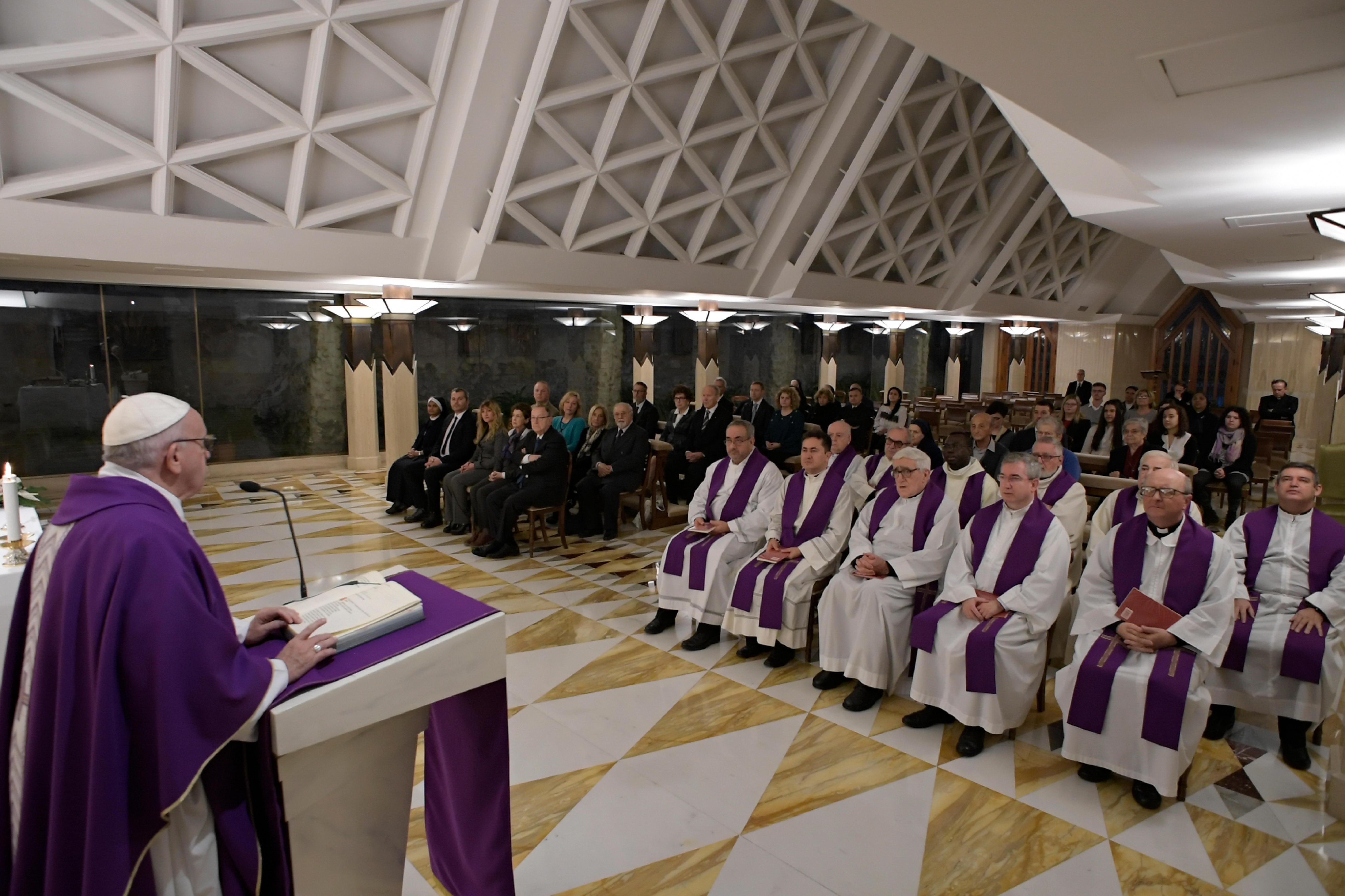 Messe du 6 dec 2018 à Sainte Marthe © Vatican Media