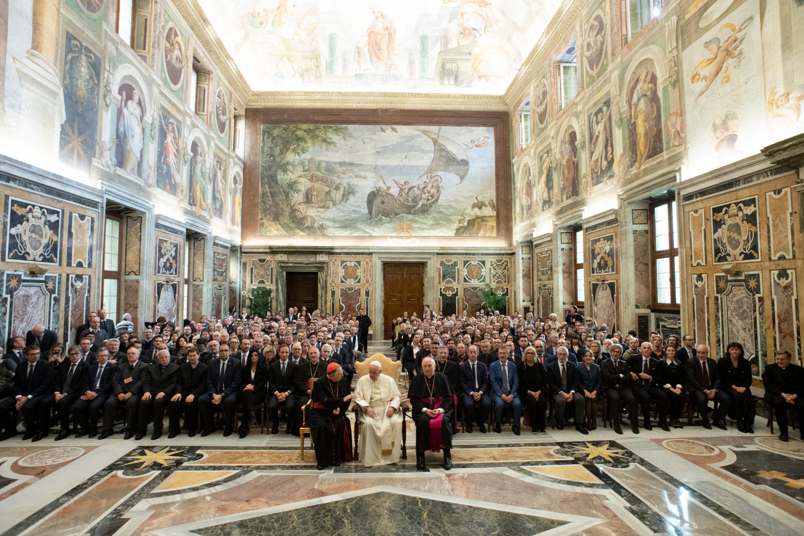 Délégations de la crèche et du sapin de Saint-Pierre © Vatican Media