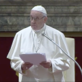 Discours à la curie romaine, 21 déc. 2018 @ Vatican Media