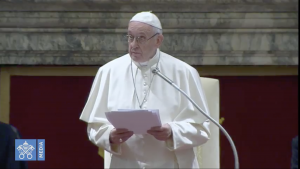 Discours à la curie romaine, 21 déc. 2018 @ Vatican Media