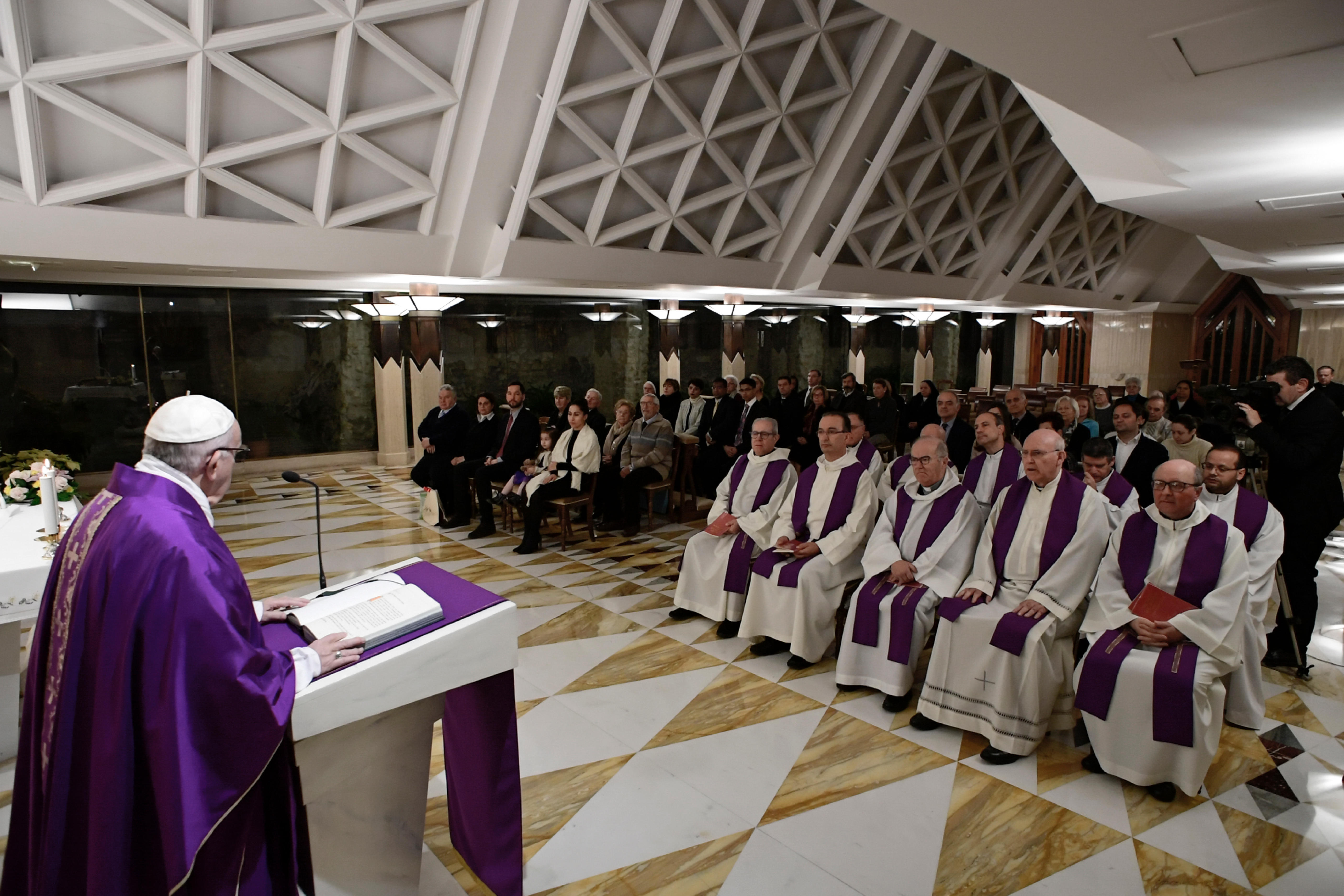 Messe à Ste-Marthe, 18 décembre 2018 © Vatican Media