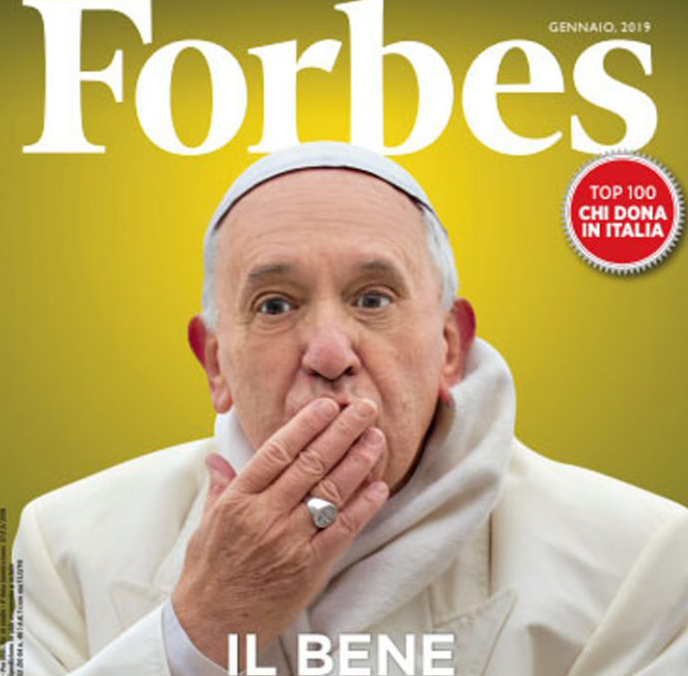 Couverture de Forbes en Italie, 28 déc. 2018 @ forbes.it