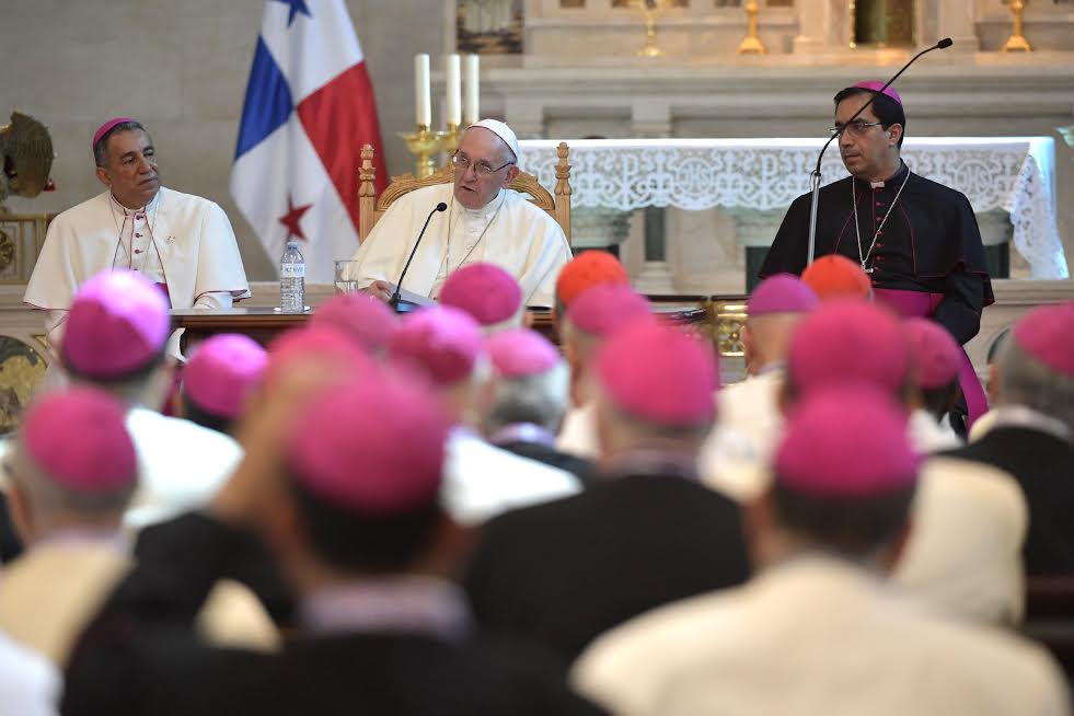 Rencontre avec les évêques d'Amérique centrale (Panama) © Vatican Media