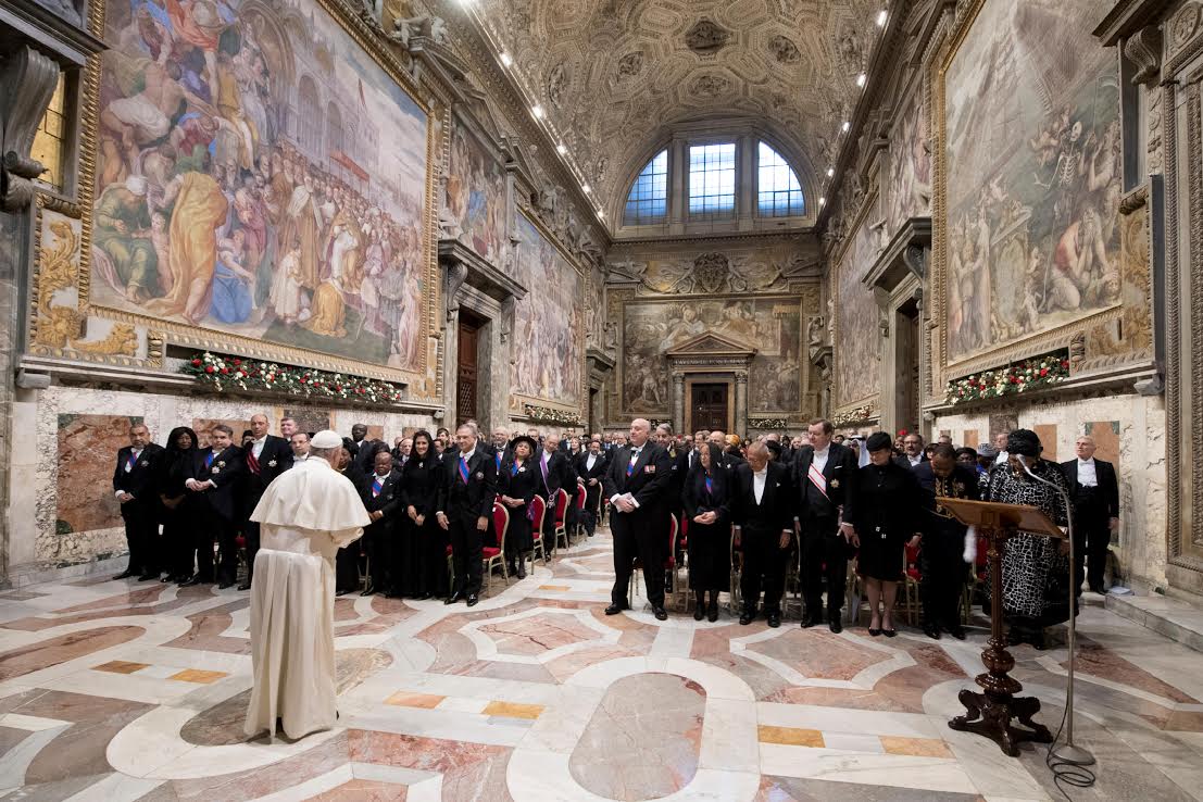 Voeux au Corps diplomatique 7 janvier 2019 © Vatican Media